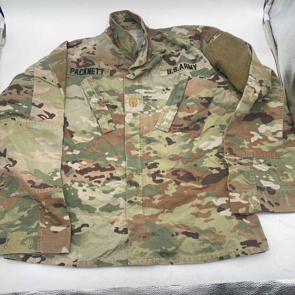 US ARMY Mens OCP ACU Combat Camo Uniform Coat Small Short Multicam shit